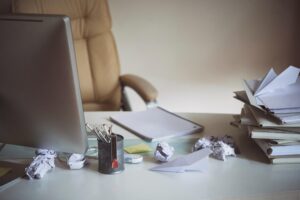 Visible Dust on Desks and Furniture
